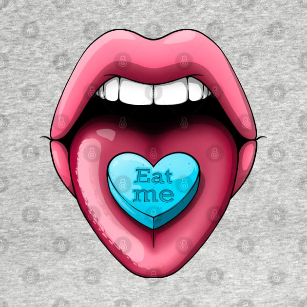 Eat me lips by Mei.illustration